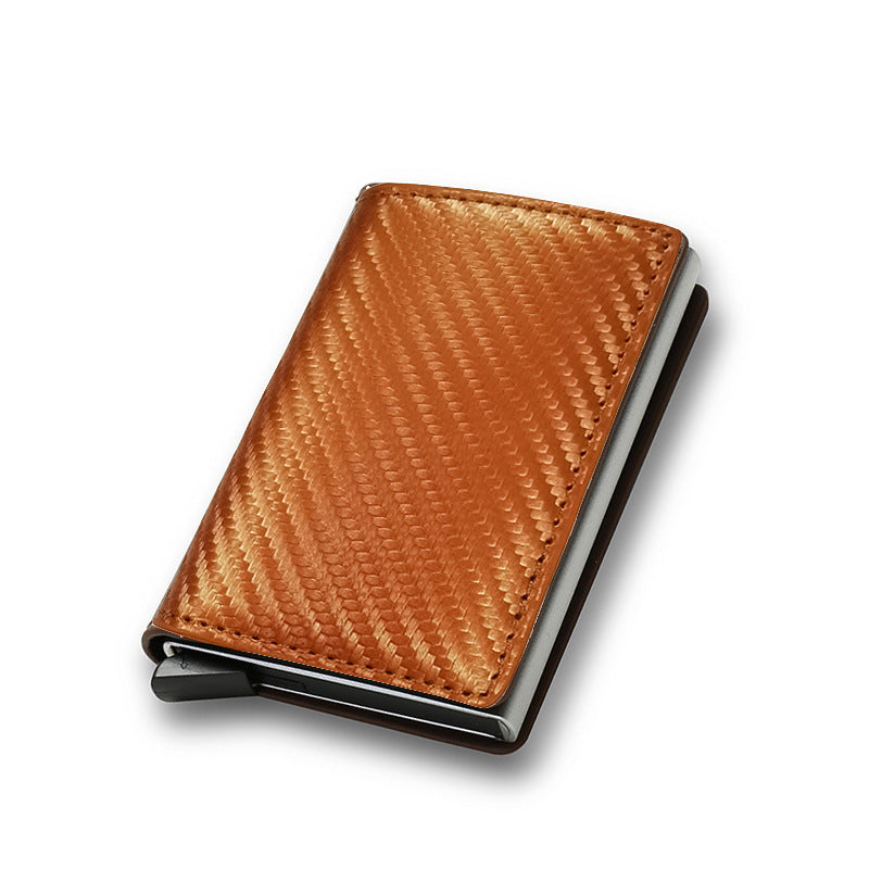 Men's Carbon Fiber Card Holder Wallet - RFID Blocking