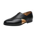 Men's Black PU Leather Slip-On Sandals – British Style | Aladinae