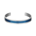 European and American punk style hollow mesh stainless steel open bracelet men's retro stainless steel bracelet bracelet wholesale