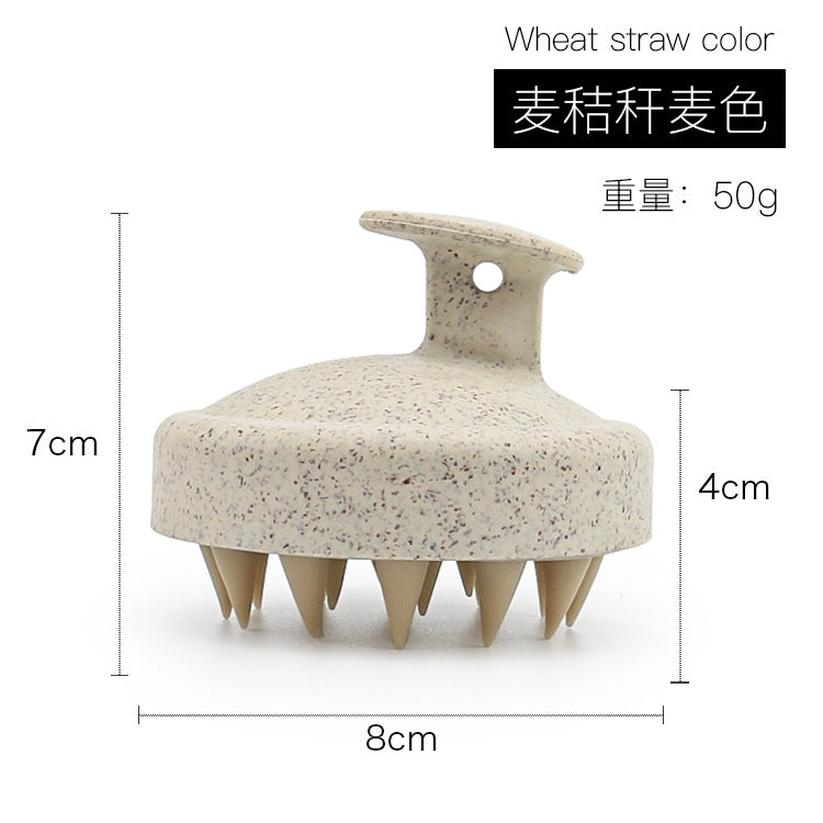 Factory direct sales of silicone shampoo brush, multi-functional massage brush, wet and dry shampoo comb, shower massage shampoo brush.