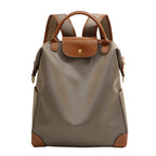 High-end women's backpack, lightweight travel bag, large capacity, nylon color-blocked waterproof school bag, business bag