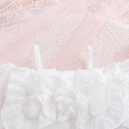 Foreign trade cross-border European and American summer hot selling temperament girl suit solid color one shoulder sling long sleeve pleated skirt short skirt