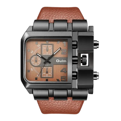 Oulm Men's Large Dial Quartz Watch | Aladinae