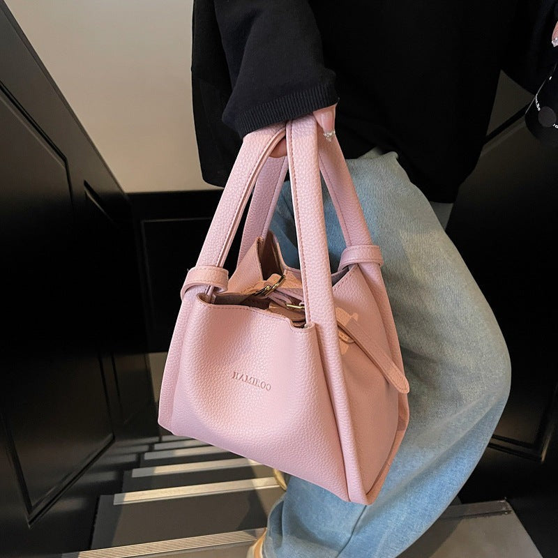 High-end niche 2025 new style tote basket bags, cross-border large capacity mother and daughter bag, crossbody bag, shoulder bag, bucket bag