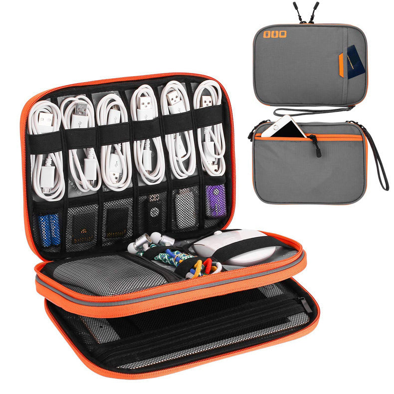Amazon travel tablet digital product storage bag mobile power headset U disk data cable storage bag
