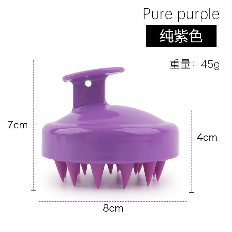Factory direct sales of silicone shampoo brush, multi-functional massage brush, wet and dry shampoo comb, shower massage shampoo brush.