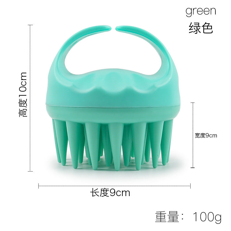 Factory direct sales of silicone shampoo brush, multi-functional massage brush, wet and dry shampoo comb, shower massage shampoo brush.