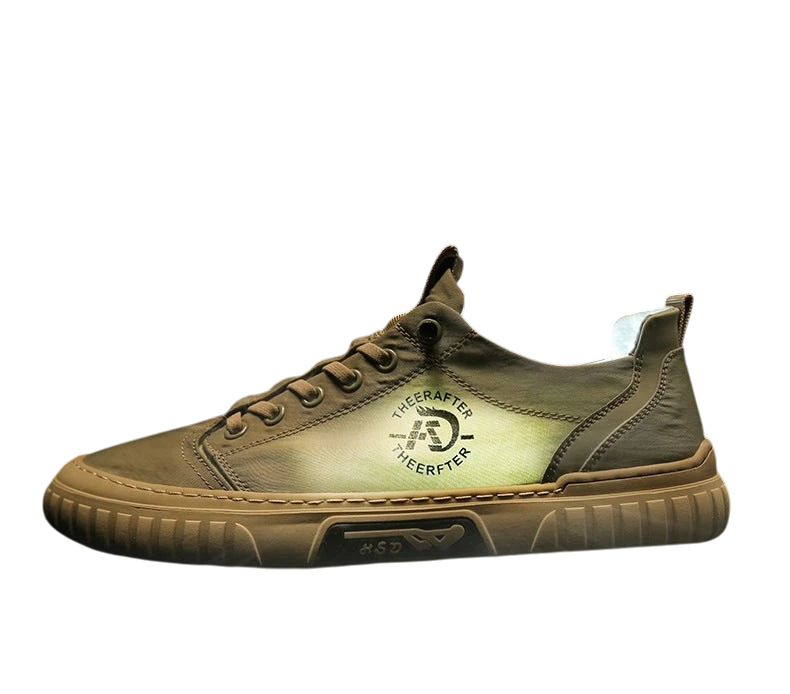 Men's Grey Canvas Skate Shoes – Low Top | Aladinae