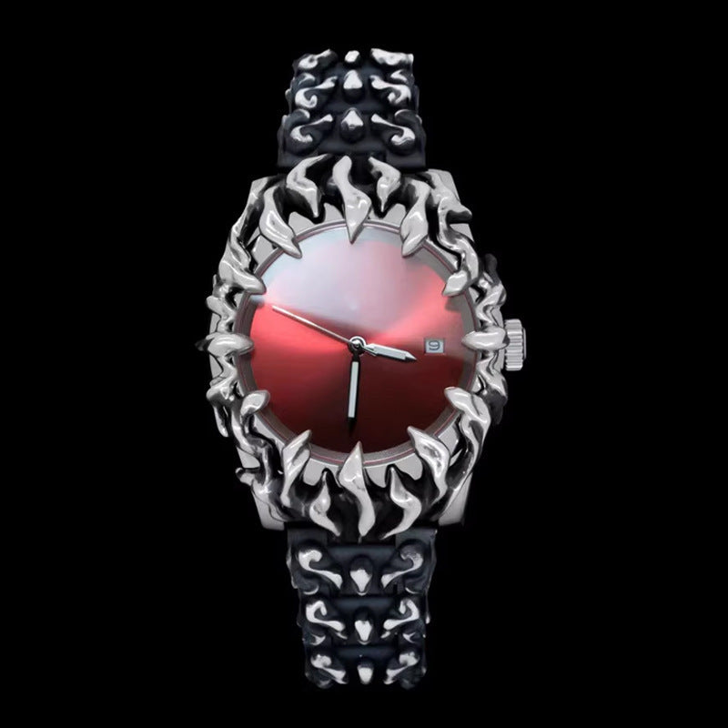 Claw-shaped watch, alabaster style, retro, Y2K, European and American style, unique, high-end, Instagram-worthy, niche watch.