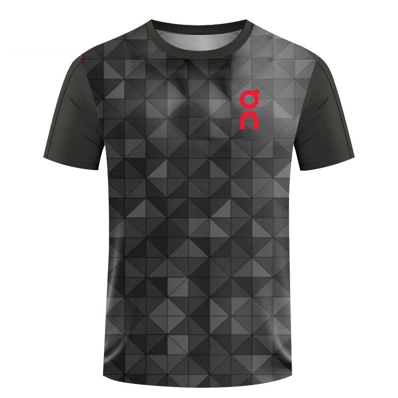 Men's Quick-Dry Mesh T-Shirt - Short Sleeve, Crew Neck