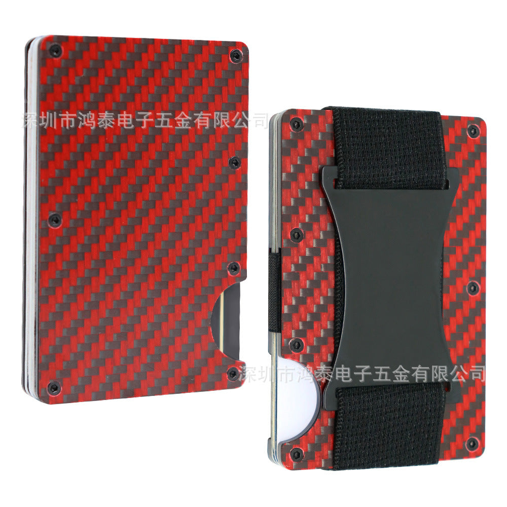 Men's RFID Metal Card Holder – Forged Carbon Design | Aladinae