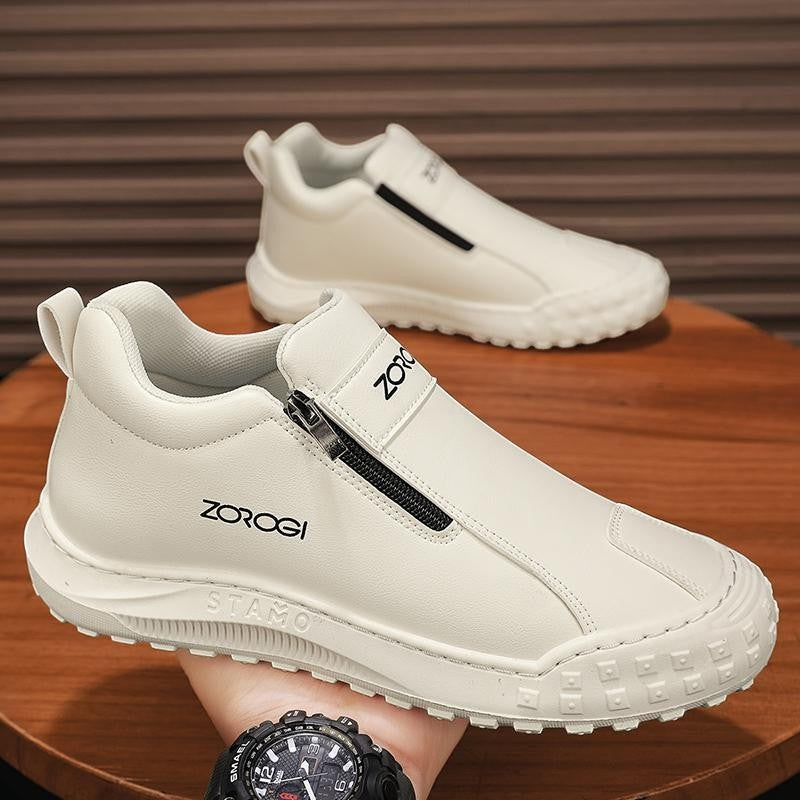 Men's Slip-On Safety Work Shoes – Side Zip | Aladinae