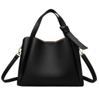 Soft leather women's handbag, 2025 style, basket-style, high-end shoulder bag, crossbody bag, versatile bucket bag.