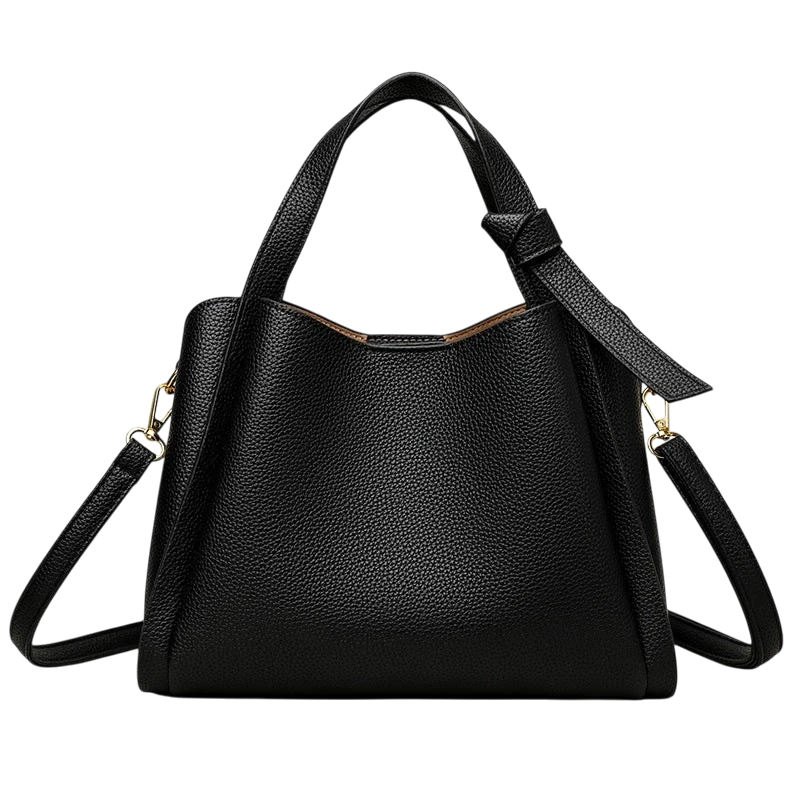 Soft leather women's handbag, 2025 style, basket-style, high-end shoulder bag, crossbody bag, versatile bucket bag.
