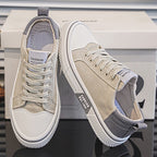 Men's Blue Canvas Skateboard Shoes – Low Top | Aladinae