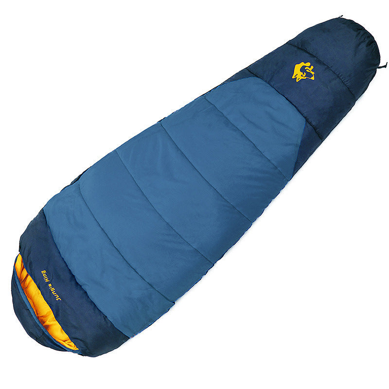 Outdoor camping sleeping bag mummy style mountaineering sleeping bag thick cotton camping travel mommy sleeping bag 1.3/1.7kg