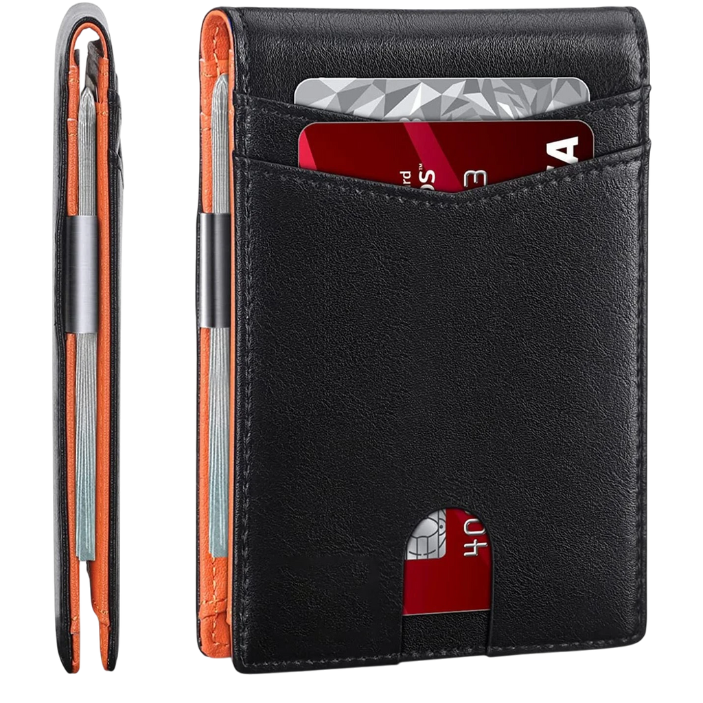 RFID Genuine Leather Card Holder – 12 Card Slots | Aladinae