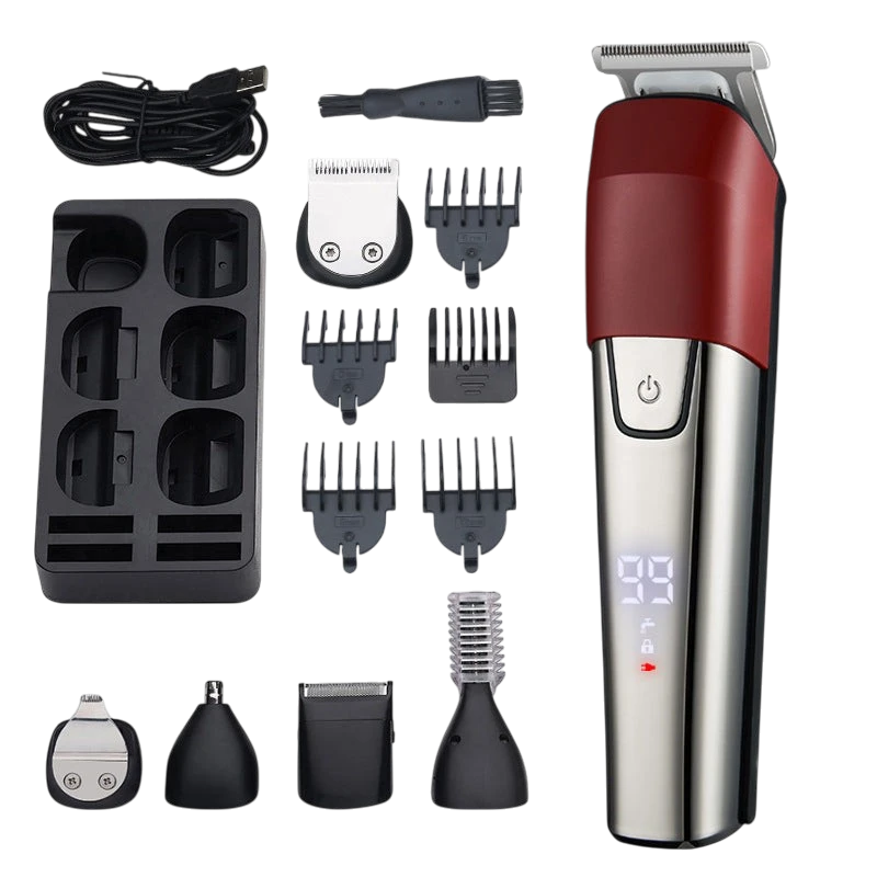 6-in-1 Men's Hair Clipper & Grooming Kit – Waterproof | Aladinae