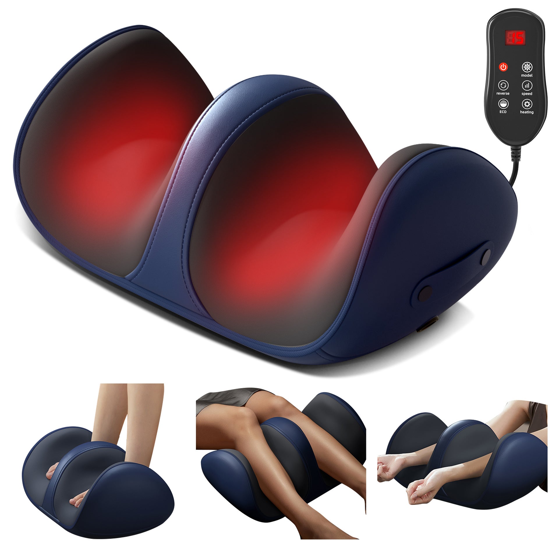 Cross-border foot massage machine home intelligent kneading leg massager foot massager hot compress foot sole calf foot massager