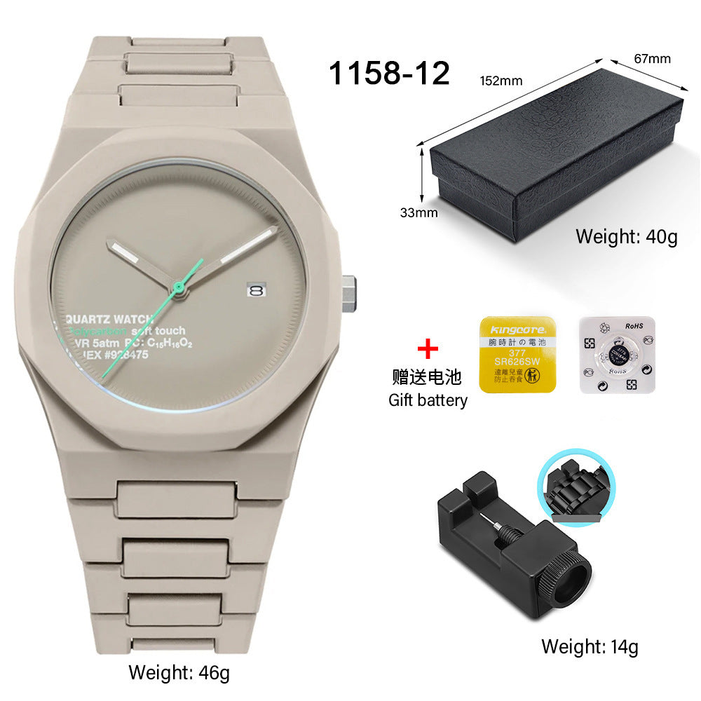 SHUAIKE new personality fashion large dial women's watch candy color trend fashion watch decorative color watch