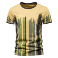 Men's Vertical Stripe 3D Print Casual T-Shirt | Aladinae