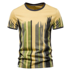 Men's Vertical Stripe 3D Print Casual T-Shirt | Aladinae