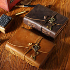 cowhide traveler notebook notepad retro handmade loose-leaf book magic diary