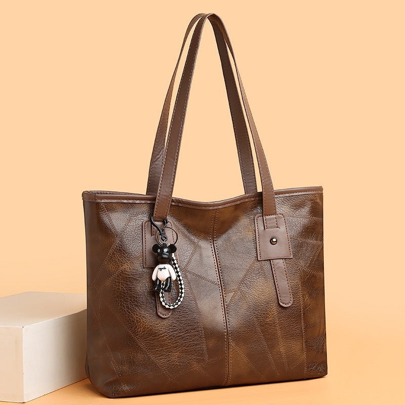 2024 new large capacity bag for women Korean style trendy ladies shoulder bag handbag one piece commuter handbag