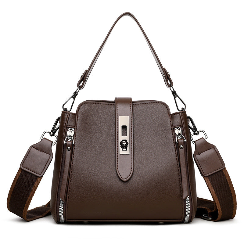 Cross-border niche high-end bucket bag for women 2025 spring new style fashionable all-match handbag trendy shoulder messenger bag