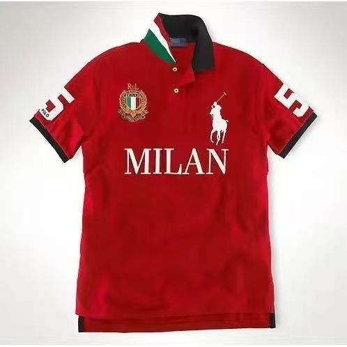 Men's Chicago Red Embroidered Polo Shirt | Aladinae