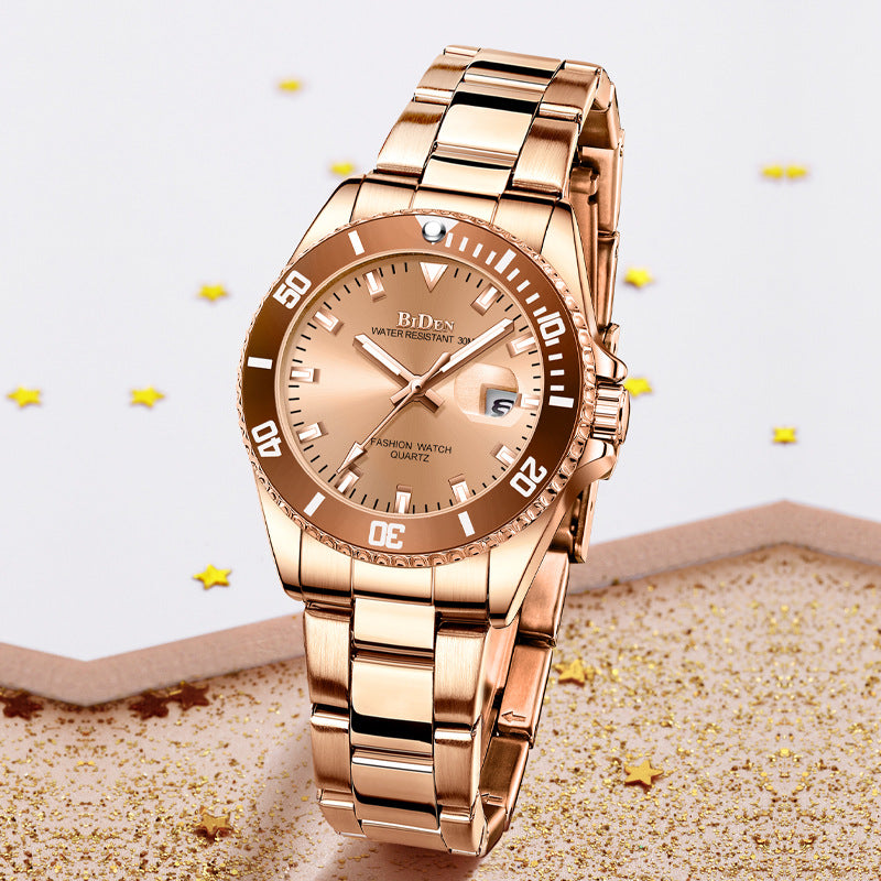 BIDEN Women's Purple Dial Quartz Watch | Aladinae