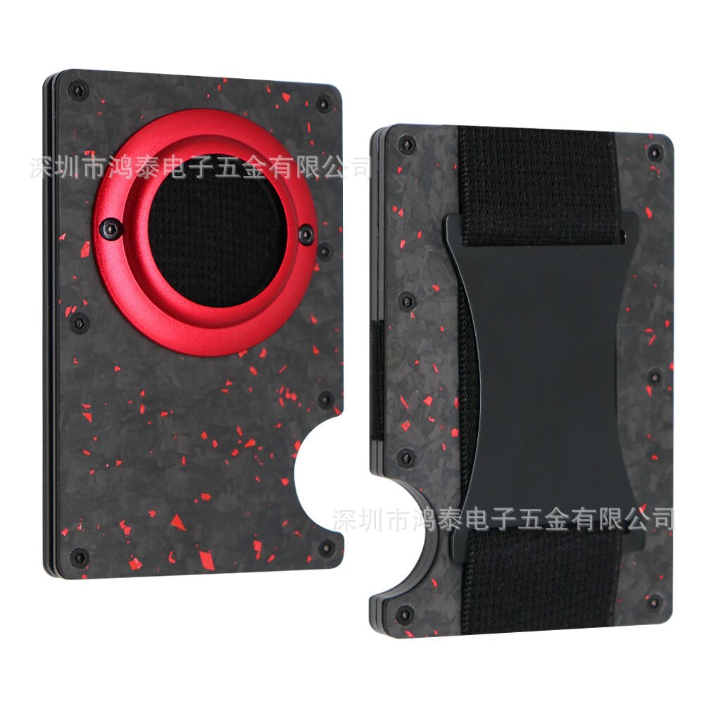Men's RFID Metal Card Holder – Forged Carbon Design | Aladinae