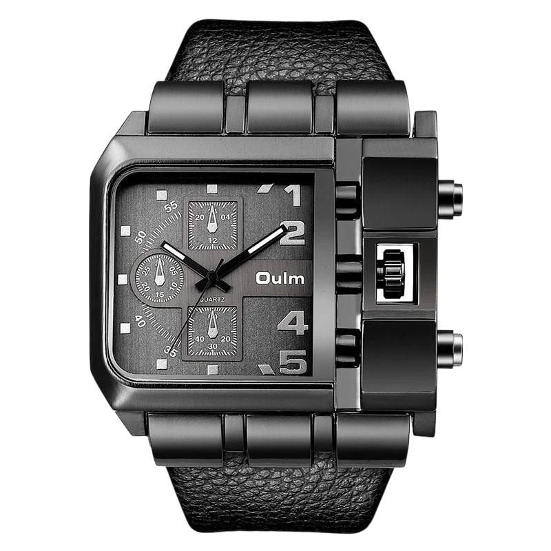 Oulm Men's Large Dial Quartz Watch | Aladinae