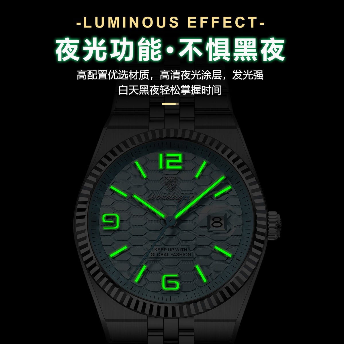Women's Waterproof Quartz Watch - Luminous Calendar