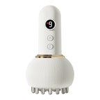 Electric meridian brush scraping device for shoulder and neck massage, abdominal massage, back slimming, belly slimming, and full-body massage and cupping.