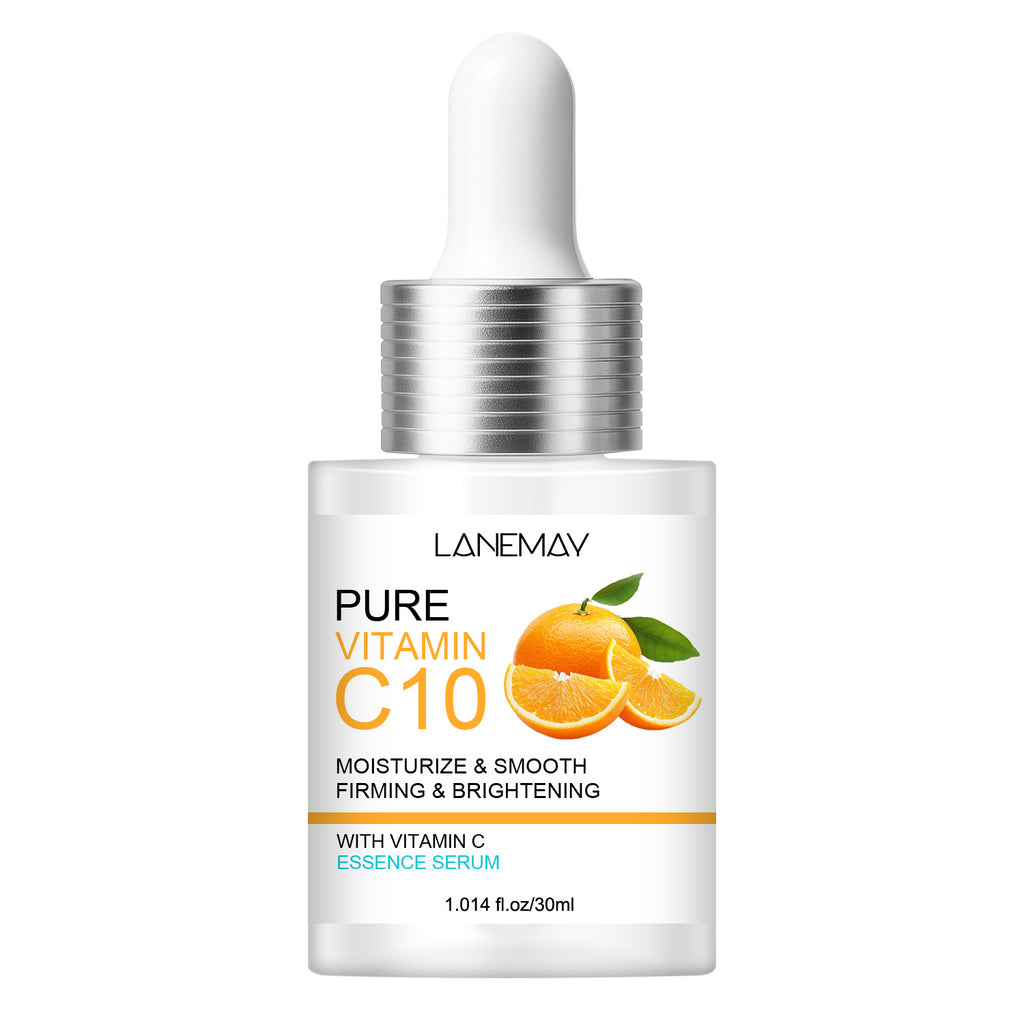 Cross-border best-selling firming facial serum (30ml, all-English packaging) - Vitamin C for hydration, moisturizing, brightening, and smoothing skin.