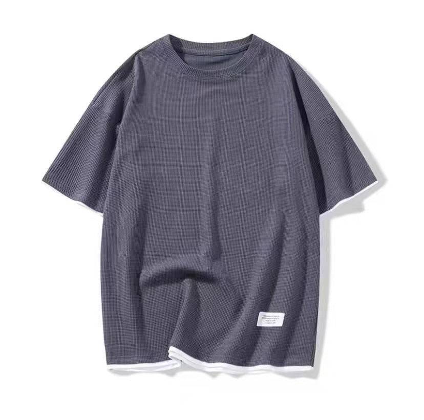 Men's Waffle Knit Casual Set – Shirt & Shorts | Aladinae