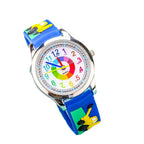 Kids' Black Quartz Watch - Waterproof, 34mm