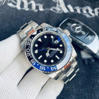 Rolex Cola bezel GMT-Master automatic mechanical watch for men, Inter Milan CLEANVS, sapphire crystal.