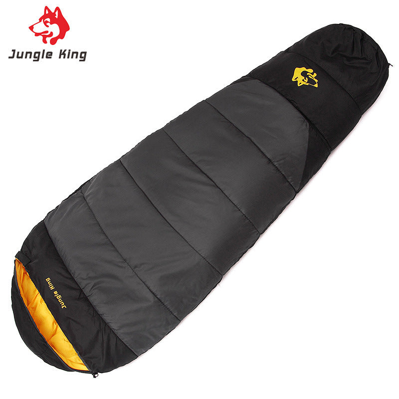 Outdoor camping sleeping bag mummy style mountaineering sleeping bag thick cotton camping travel mommy sleeping bag 1.3/1.7kg