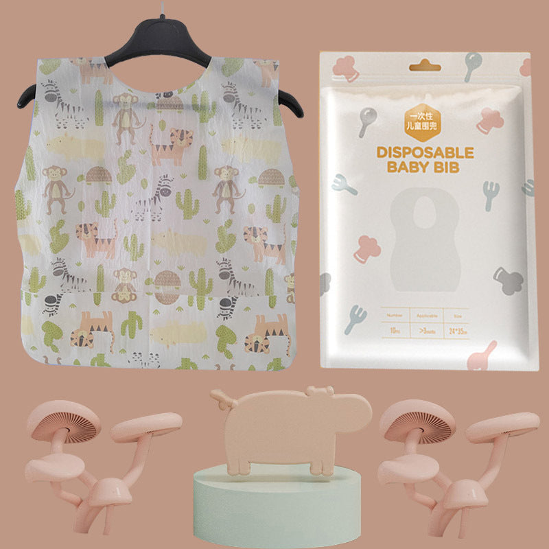 Wholesale bibs for infants and young children ins newborn baby eating absorbent children's disposable bibs