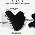 Cross-border facial massage stick double-headed face massager heart-shaped scraping beauty massage board massage roller spot