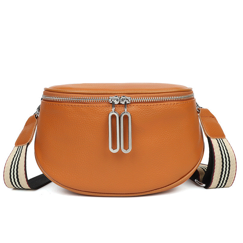 Genuine Leather Saddle Bag