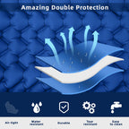 Outdoor inflatable mattress, camping footrest, cross-border camping sleeping mat, portable inflatable mattress