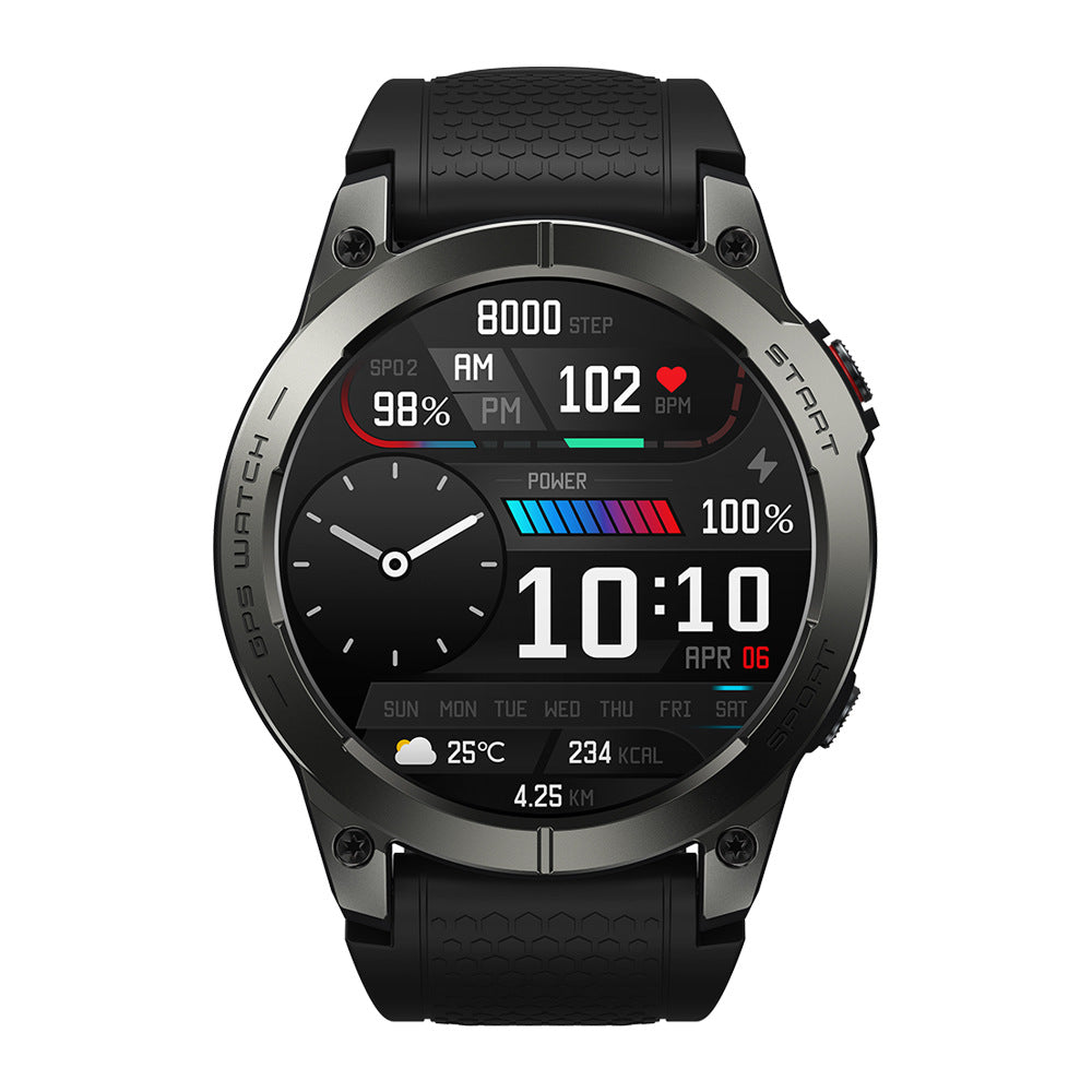 Men's Orange AMOLED GPS Smart Watch - Bluetooth Call