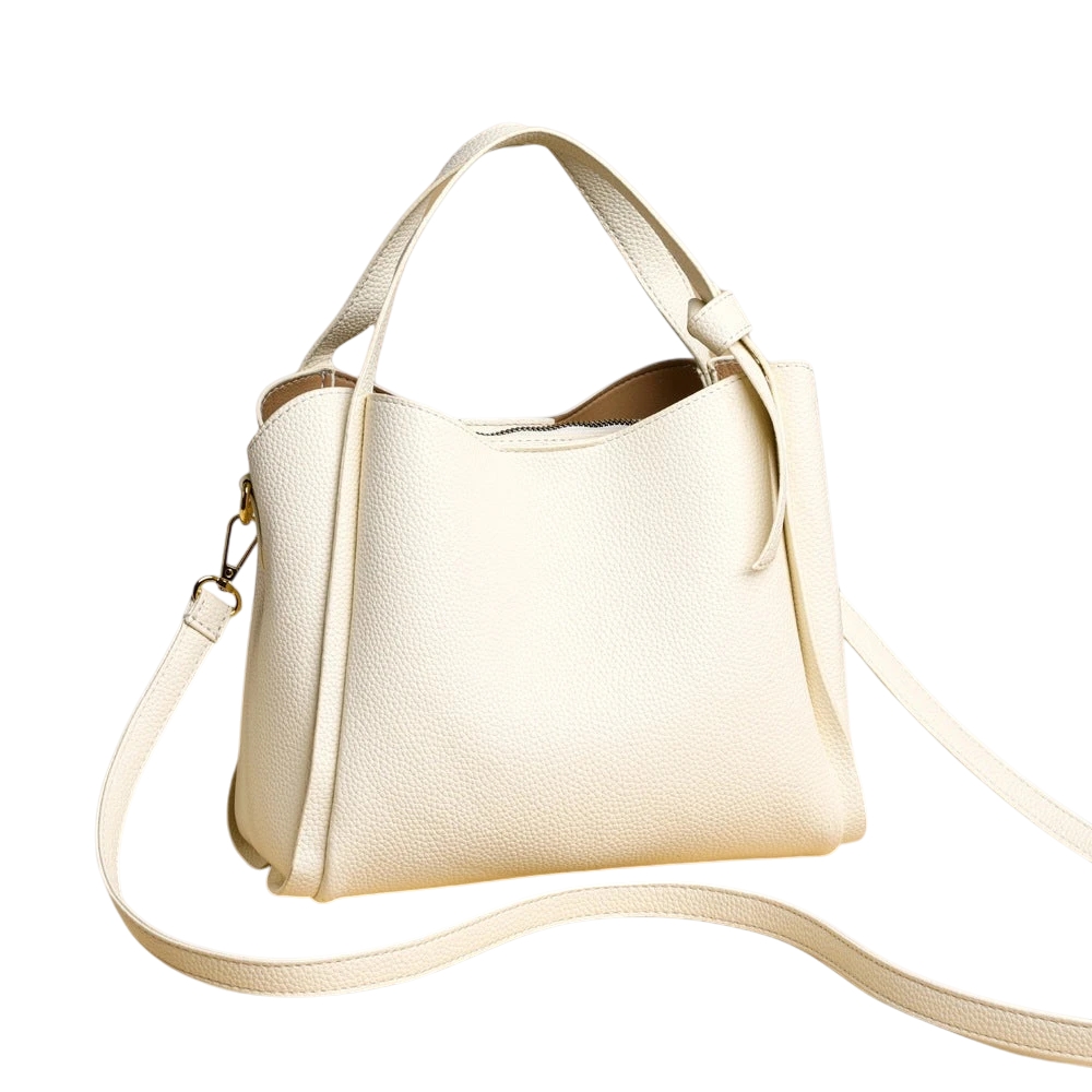 Soft leather women's handbag, 2025 style, basket-style, high-end shoulder bag, crossbody bag, versatile bucket bag.