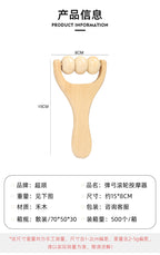 Factory direct supply wooden massager wholesale manual roller massage tool portable meridian dredging massager