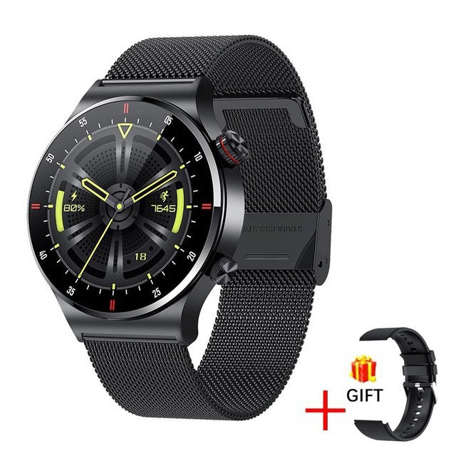 New QW33 Smart Watch ECG+PPG Music Player Pedometer Bluetooth Call Smart Watch