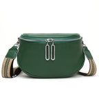 Genuine Leather Saddle Bag
