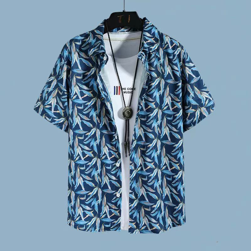 Men's Hawaiian Floral Shirt & Shorts Beach Set | Aladinae